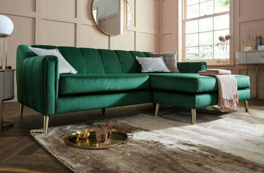 interior design green living room