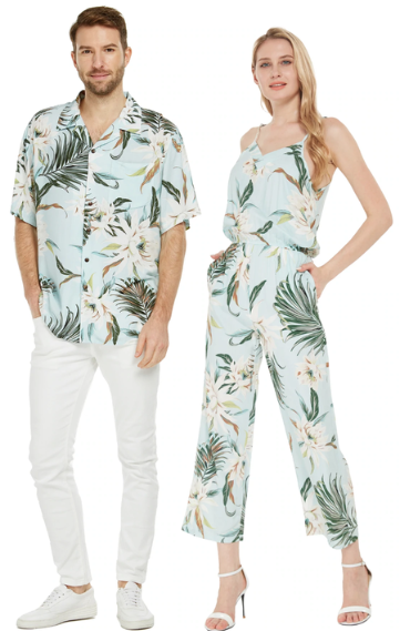 couple matching outfit ideas hawaian